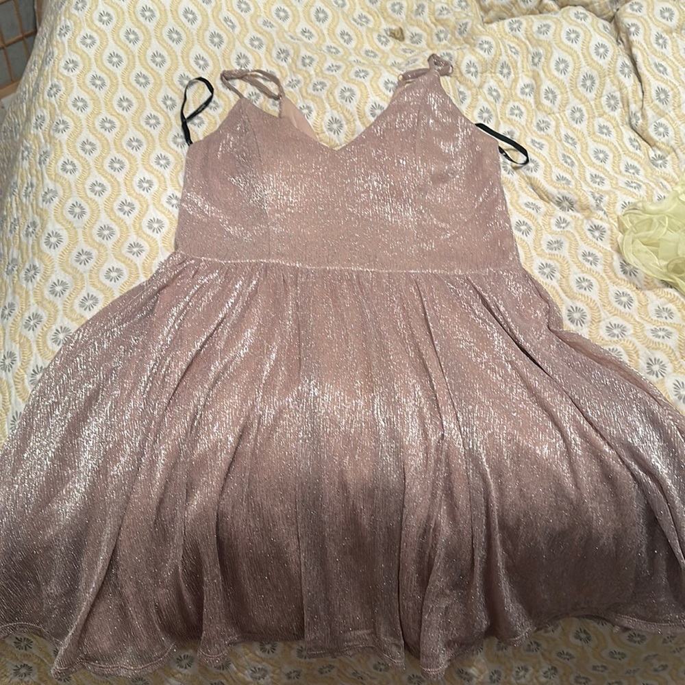 Rose Gold Sparkly Dress
